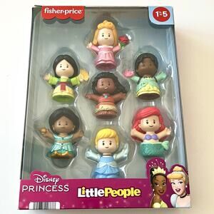 Disney Princess Little People Fisher Price Toddler Figure Set 7pc New in Box